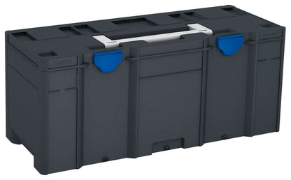 Systainer³ XXL 337, Anthracite with Light Grey lid handle and Signal Blue catches