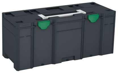Systainer³ XXL 337, Anthracite with Light Grey lid handle and Signal Green catches