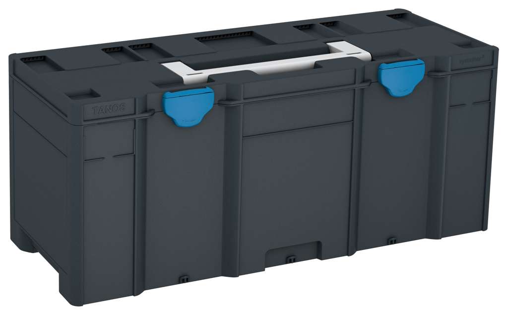 Systainer³ XXL 337, Anthracite with Light Grey lid handle and Sky Blue catches