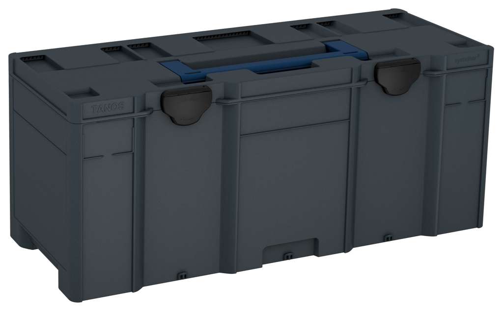Systainer³ XXL 337, Anthracite with Sapphire Blue lid handle and Black catches