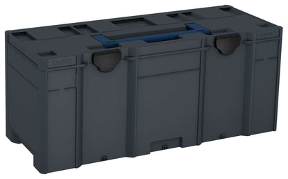 Systainer³ XXL 337, Anthracite with Sapphire Blue lid handle and Black catches