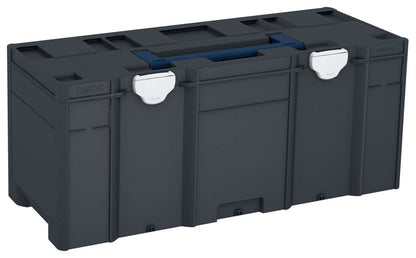Systainer³ XXL 337, Anthracite with Sapphire Blue lid handle and Light Grey catches