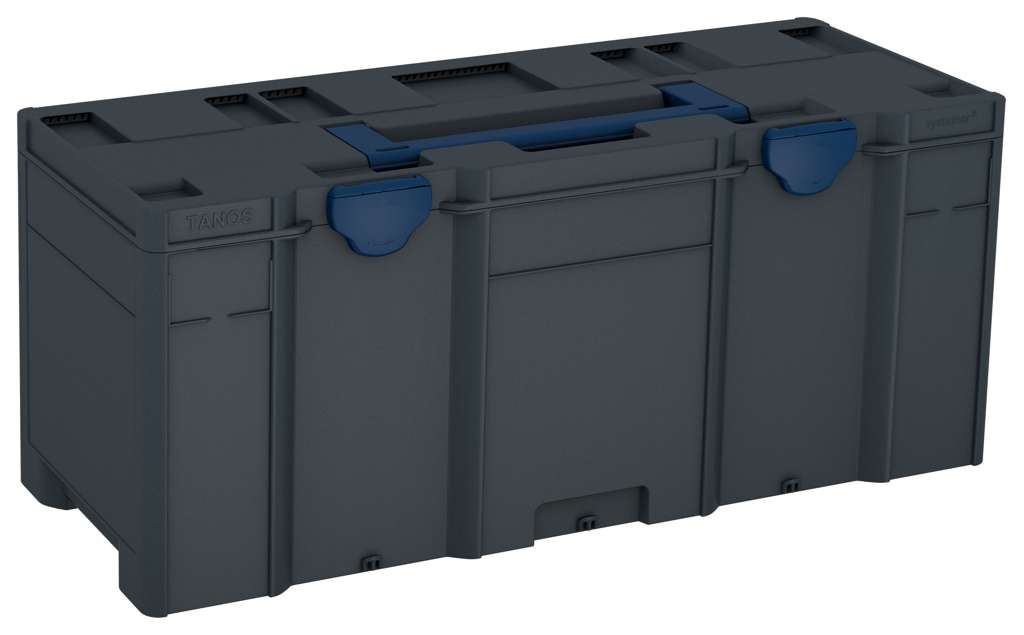 Systainer³ XXL 337, Anthracite with Sapphire Blue lid handle and Sapphire Blue catches