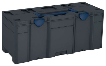 Systainer³ XXL 337, Anthracite with Sapphire Blue lid handle and Sapphire Blue catches