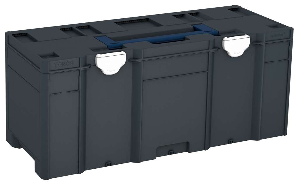 Systainer³ XXL 337, Anthracite with Sapphire Blue lid handle and White catches