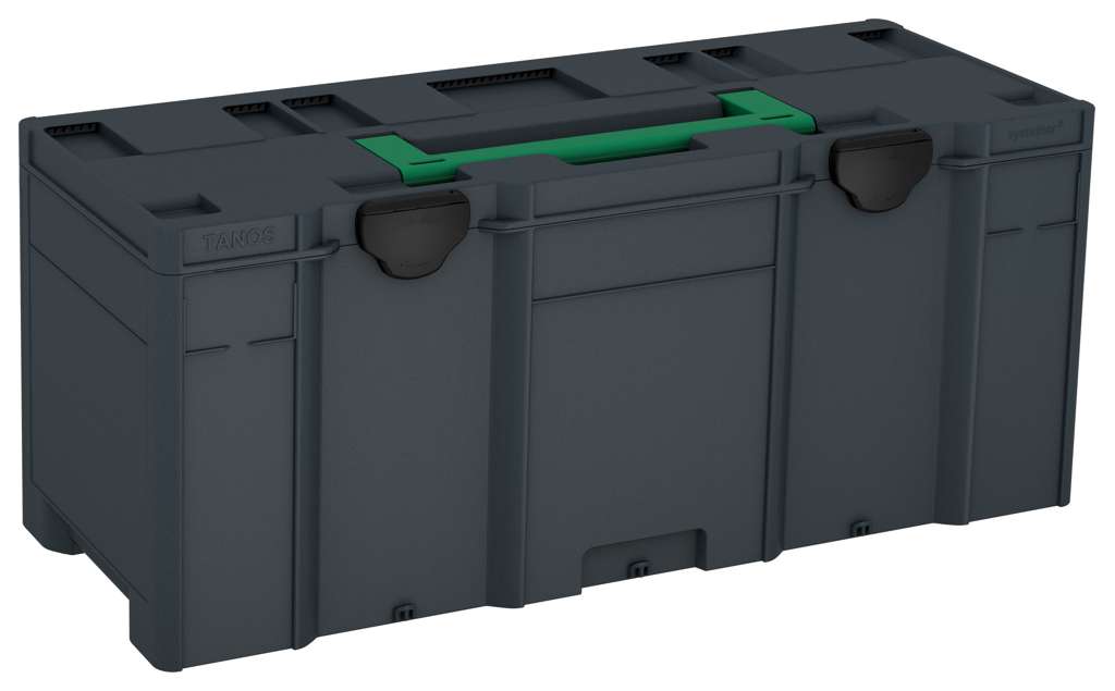Systainer³ XXL 337, Anthracite with Signal Green lid handle and Black catches