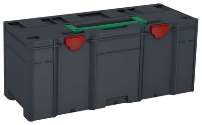 Systainer³ XXL 337, Anthracite with Signal Green lid handle and Carmine Red catches