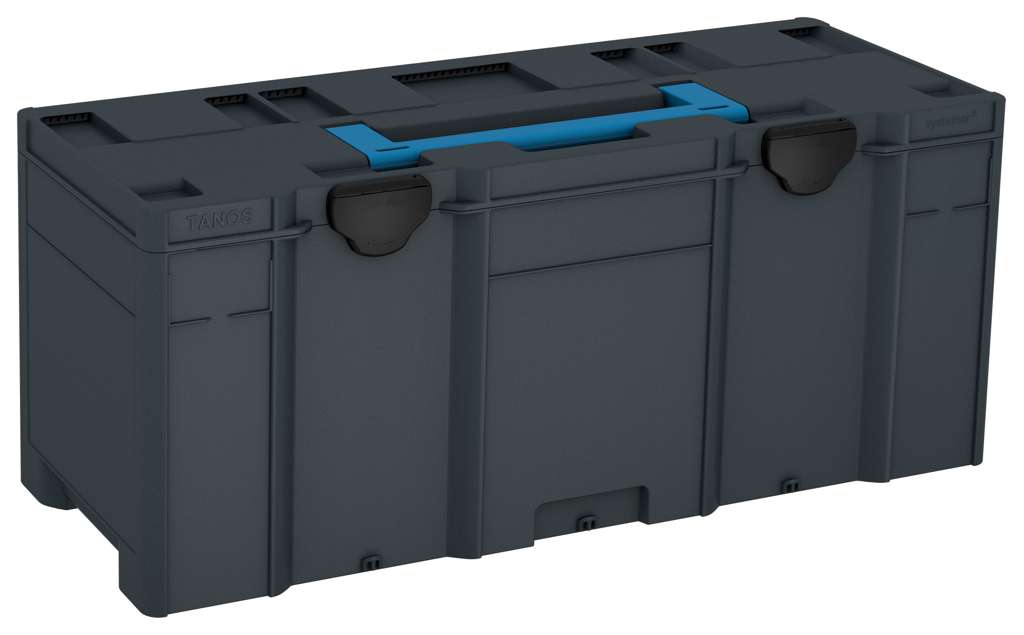 Systainer³ XXL 337, Anthracite with Sky Blue lid handle and Black catches