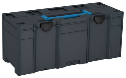 Systainer³ XXL 337, Anthracite with Sky Blue lid handle and Black catches
