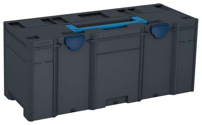 Systainer³ XXL 337, Anthracite with Sky Blue lid handle and Sapphire Blue catches