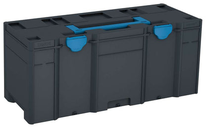 Systainer³ XXL 337, Anthracite with Sky Blue lid handle and Sky Blue catches