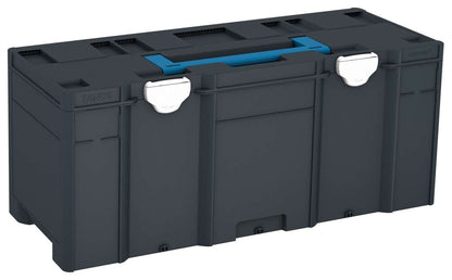 Systainer³ XXL 337, Anthracite with Sky Blue lid handle and White catches