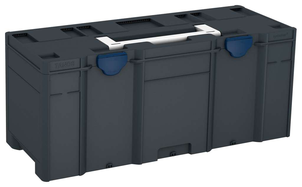 Systainer³ XXL 337, Anthracite with White lid handle and Sapphire Blue catches