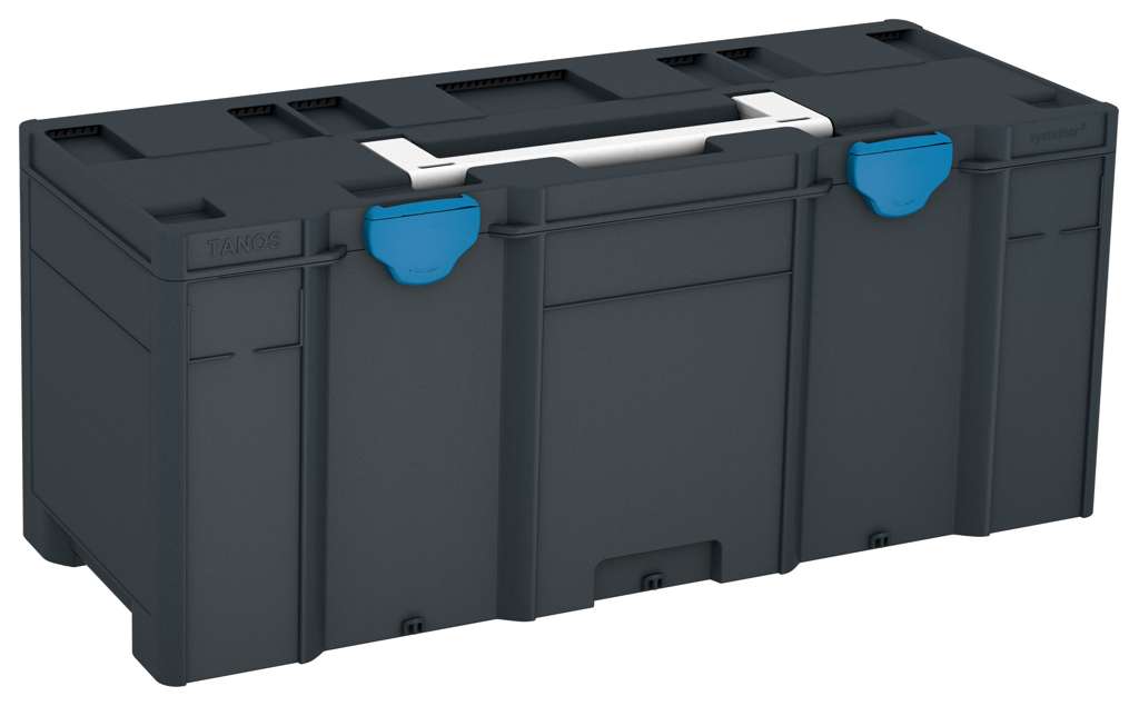 Systainer³ XXL 337, Anthracite with White lid handle and Sky Blue catches