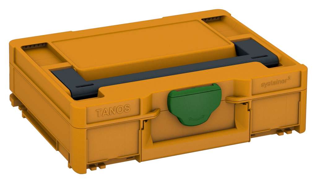 Systainer³ M 112, Daffodil Yellow with Anthracite lid handle and Emerald Green catches