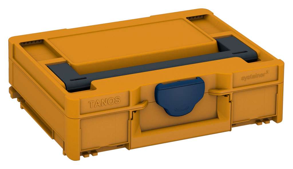 Systainer³ M 112, Daffodil Yellow with Anthracite lid handle and Sapphire Blue catches