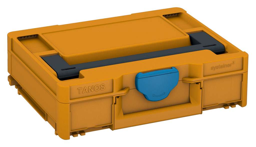 Systainer³ M 112, Daffodil Yellow with Anthracite lid handle and Sky Blue catches