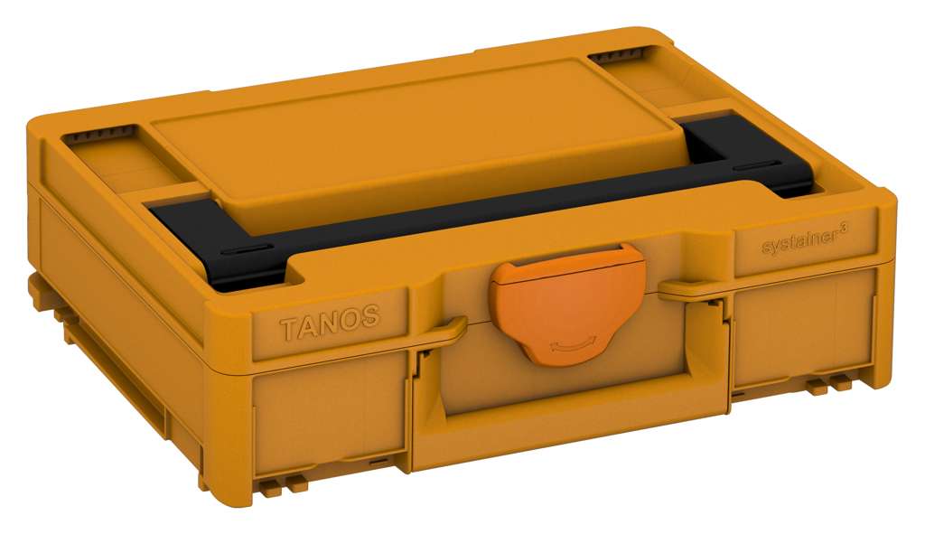 Systainer³ M 112, Daffodil Yellow with Black lid handle and Deep Orange catches