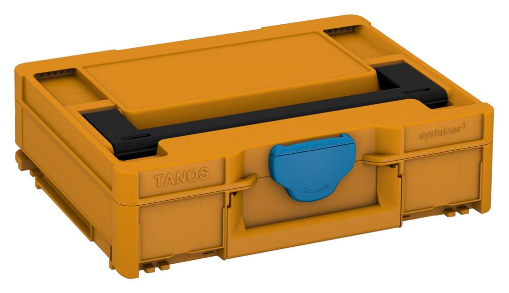 Systainer³ M 112, Daffodil Yellow with Black lid handle and Sky Blue catches