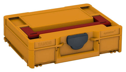 Systainer³ M 112, Daffodil Yellow with Carmine Red lid handle and Anthracite catches