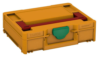 Systainer³ M 112, Daffodil Yellow with Carmine Red lid handle and Signal Green catches