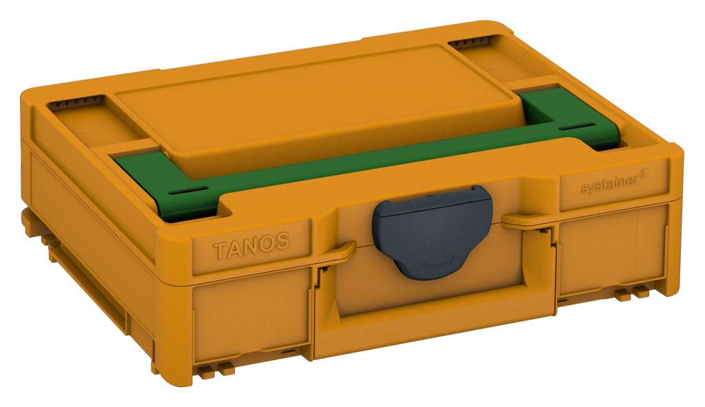 Systainer³ M 112, Daffodil Yellow with Emerald Green lid handle and Anthracite catches