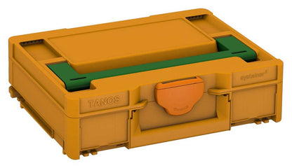 Systainer³ M 112, Daffodil Yellow with Emerald Green lid handle and Deep Orange catches