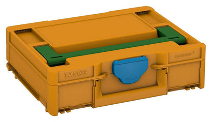 Systainer³ M 112, Daffodil Yellow with Emerald Green lid handle and Sky Blue catches