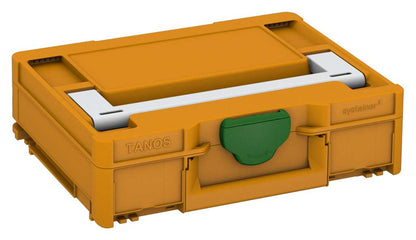 Systainer³ M 112, Daffodil Yellow with Light Grey lid handle and Emerald Green catches