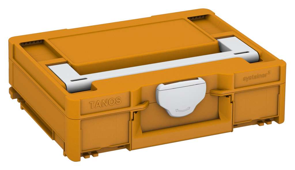 Systainer³ M 112, Daffodil Yellow with Light Grey lid handle and Light Grey catches