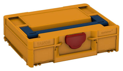 Systainer³ M 112, Daffodil Yellow with Sapphire Blue lid handle and Carmine Red catches