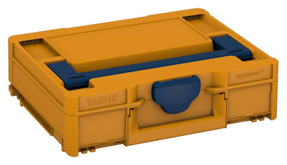 Systainer³ M 112, Daffodil Yellow with Sapphire Blue lid handle and Sapphire Blue catches