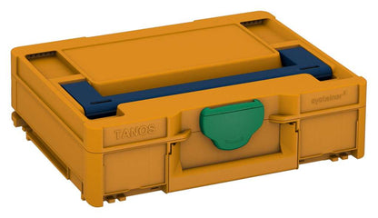 Systainer³ M 112, Daffodil Yellow with Sapphire Blue lid handle and Signal Green catches