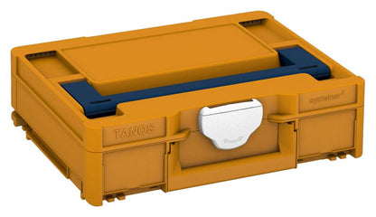 Systainer³ M 112, Daffodil Yellow with Sapphire Blue lid handle and White catches