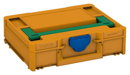 Systainer³ M 112, Daffodil Yellow with Signal Green lid handle and Signal Blue catches