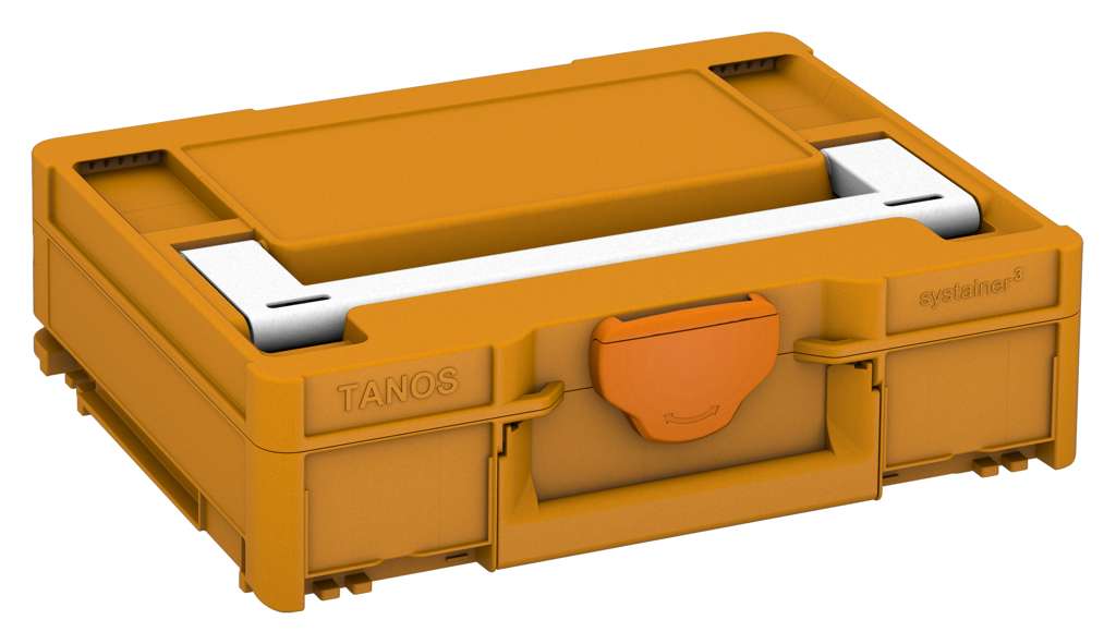 Systainer³ M 112, Daffodil Yellow with White lid handle and Deep Orange catches