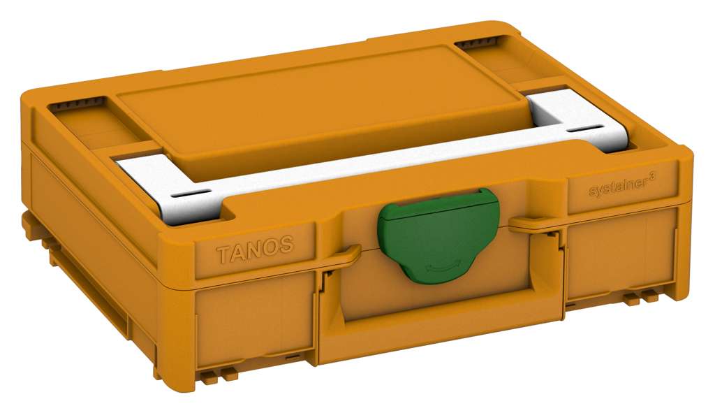Systainer³ M 112, Daffodil Yellow with White lid handle and Emerald Green catches