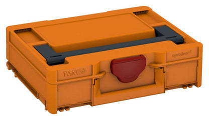 Systainer³ M 112, Deep Orange with Anthracite lid handle and Carmine Red catches