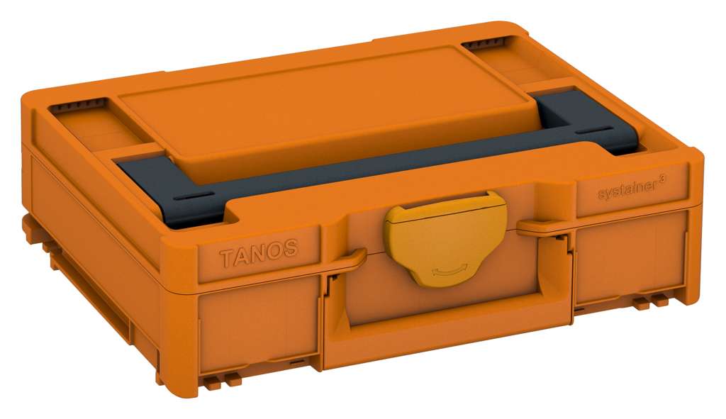 Systainer³ M 112, Deep Orange with Anthracite lid handle and Daffodil Yellow catches