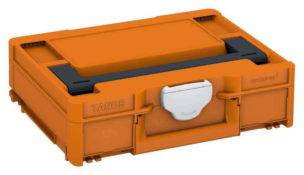 Systainer³ M 112, Deep Orange with Anthracite lid handle and Light Grey catches