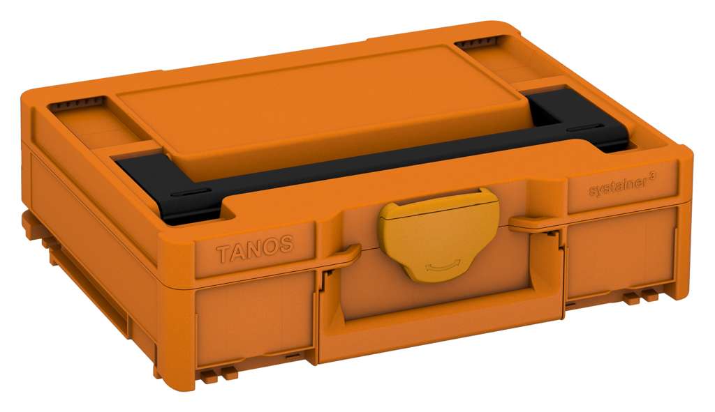 Systainer³ M 112, Deep Orange with Black lid handle and Daffodil Yellow catches