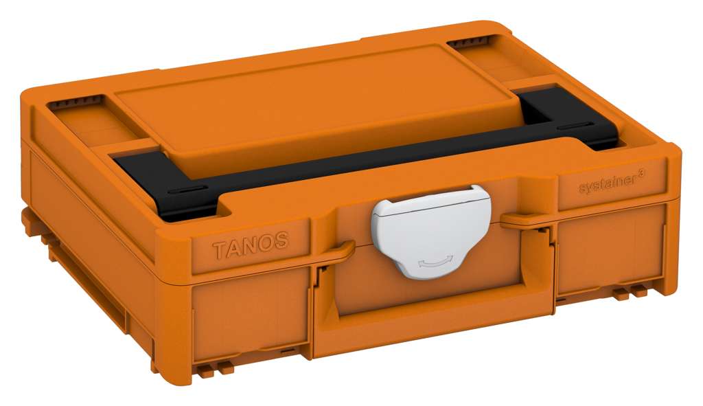 Systainer³ M 112, Deep Orange with Black lid handle and Light Grey catches