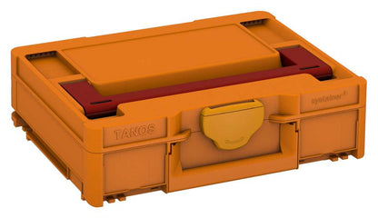 Systainer³ M 112, Deep Orange with Carmine Red lid handle and Daffodil Yellow catches