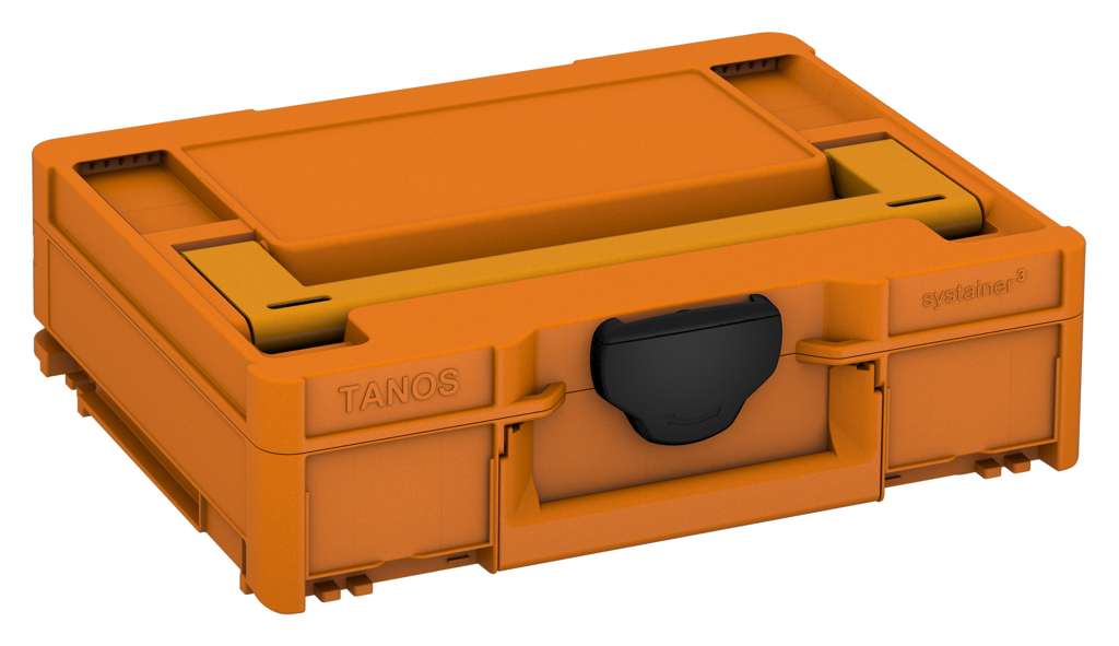 Systainer³ M 112, Deep Orange with Daffodil Yellow lid handle and Black catches