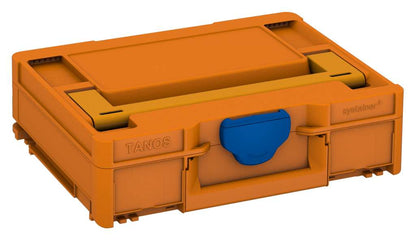 Systainer³ M 112, Deep Orange with Daffodil Yellow lid handle and Signal Blue catches