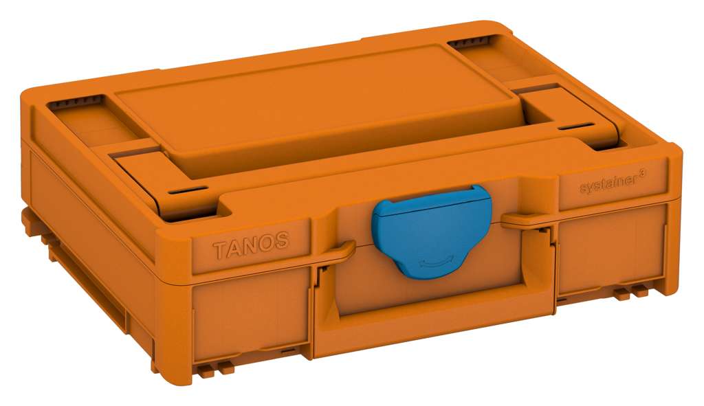 Systainer³ M 112, Deep Orange with Sky Blue catches