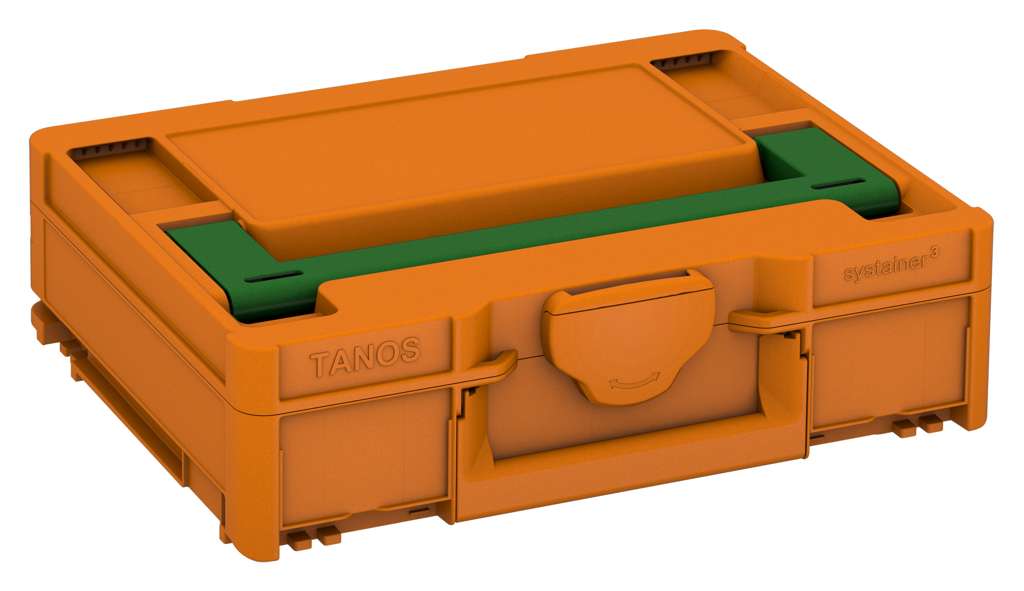 Systainer³ M 112, Deep Orange with Emerald Green lid handle