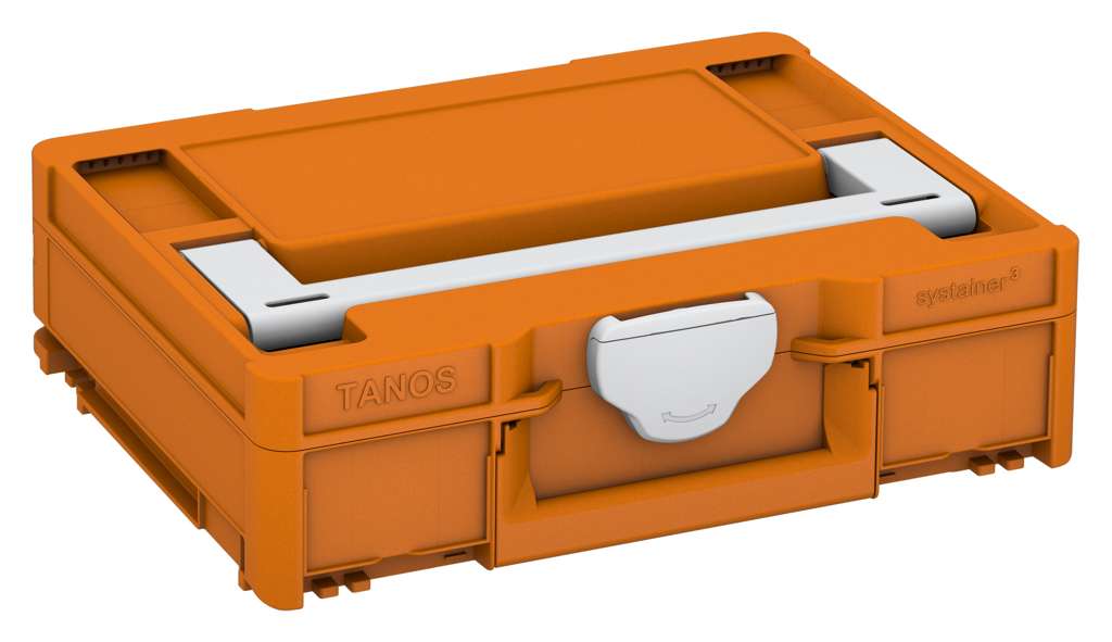 Systainer³ M 112, Deep Orange with Light Grey lid handle and Light Grey catches