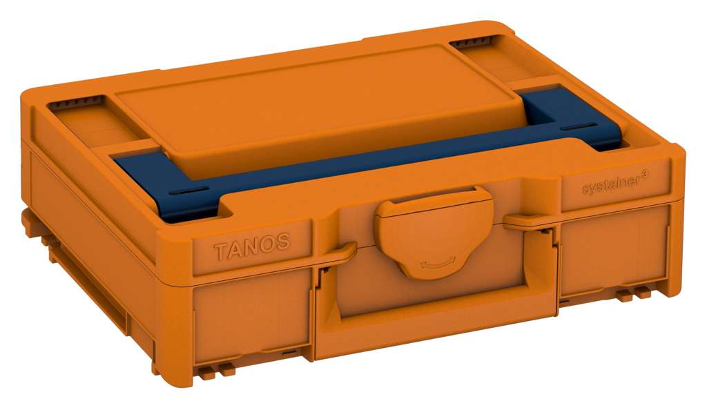 Systainer³ M 112, Deep Orange with Sapphire Blue lid handle