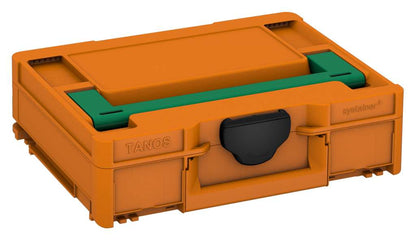 Systainer³ M 112, Deep Orange with Signal Green lid handle and Black catches